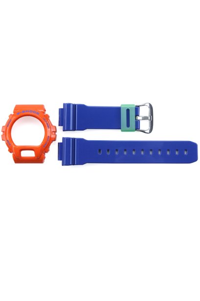 Casio G-Shock กรอบและสาย รุ่น DW-6900SC-4 (สีส้ม/น้ำเงิน)